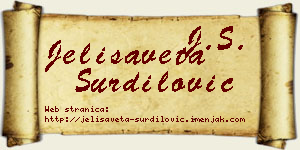Jelisaveta Šurdilović vizit kartica